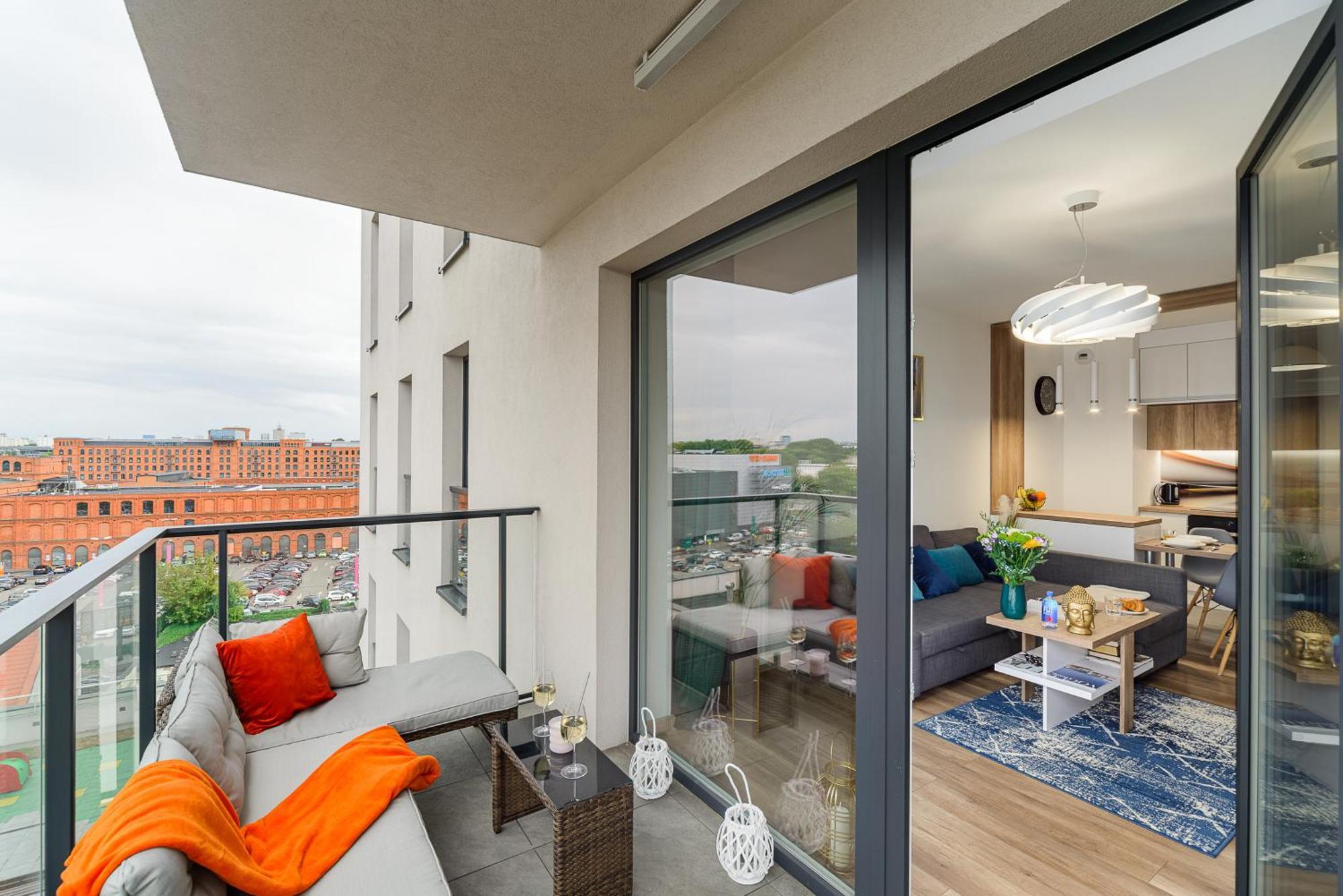 Lumina Stylish 3-Room Apart With Balcony Łódź Exteriör bild